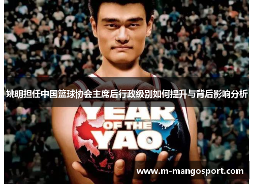 姚明担任中国篮球协会主席后行政级别如何提升与背后影响分析