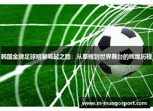 韩国金牌足球明星崛起之路：从草根到世界舞台的辉煌历程